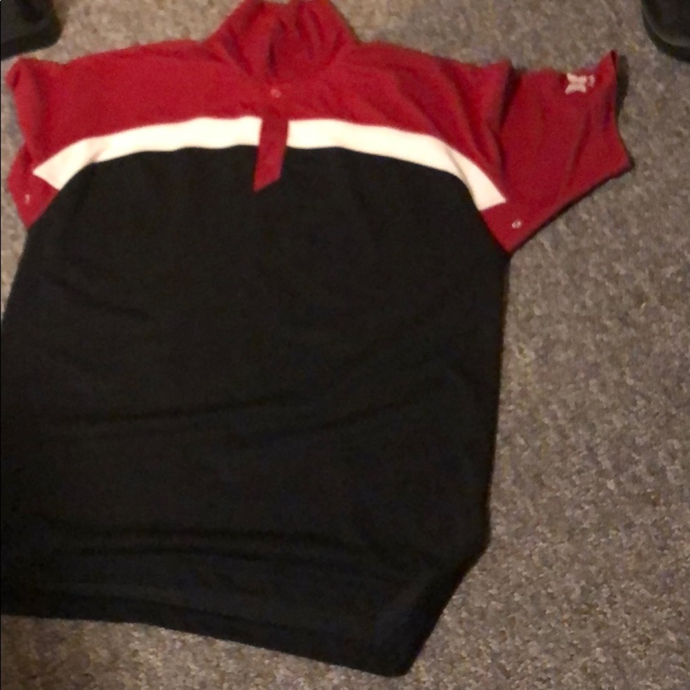 Used shirt red and black by AHD size m